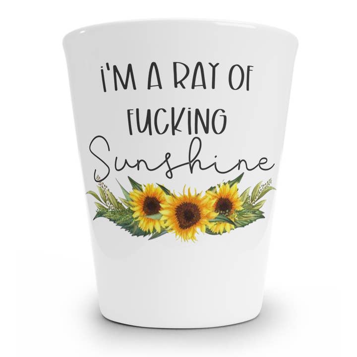 I'm A Ray Of Fucking Sunshine Shot Glass for wholesale by tcbco