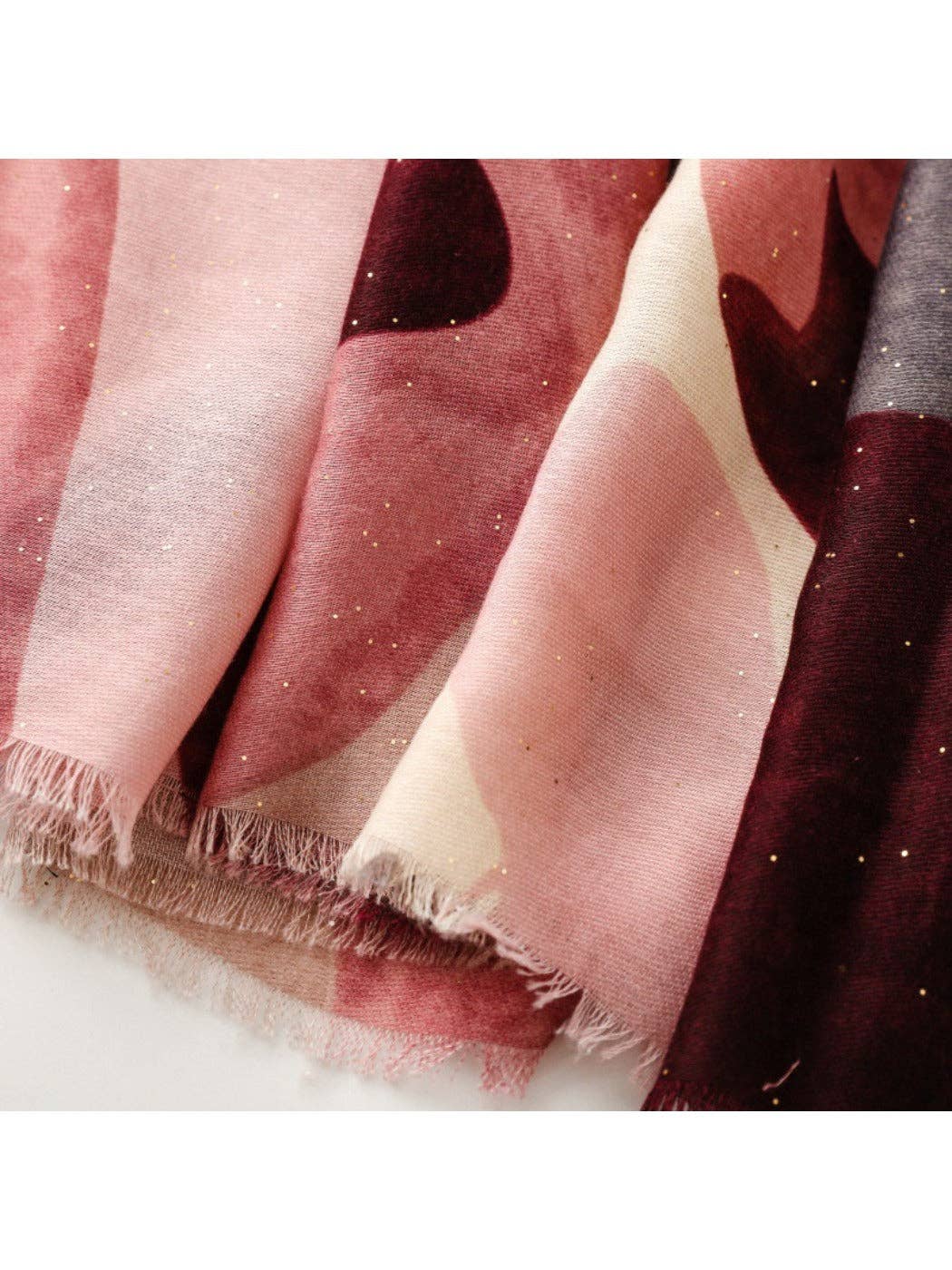 Funkyrel® Atzbranding Limited - Wholesale Scarf - Women's - Scarvii - Abstract Art Scarf with Gold Foil & Glitter14