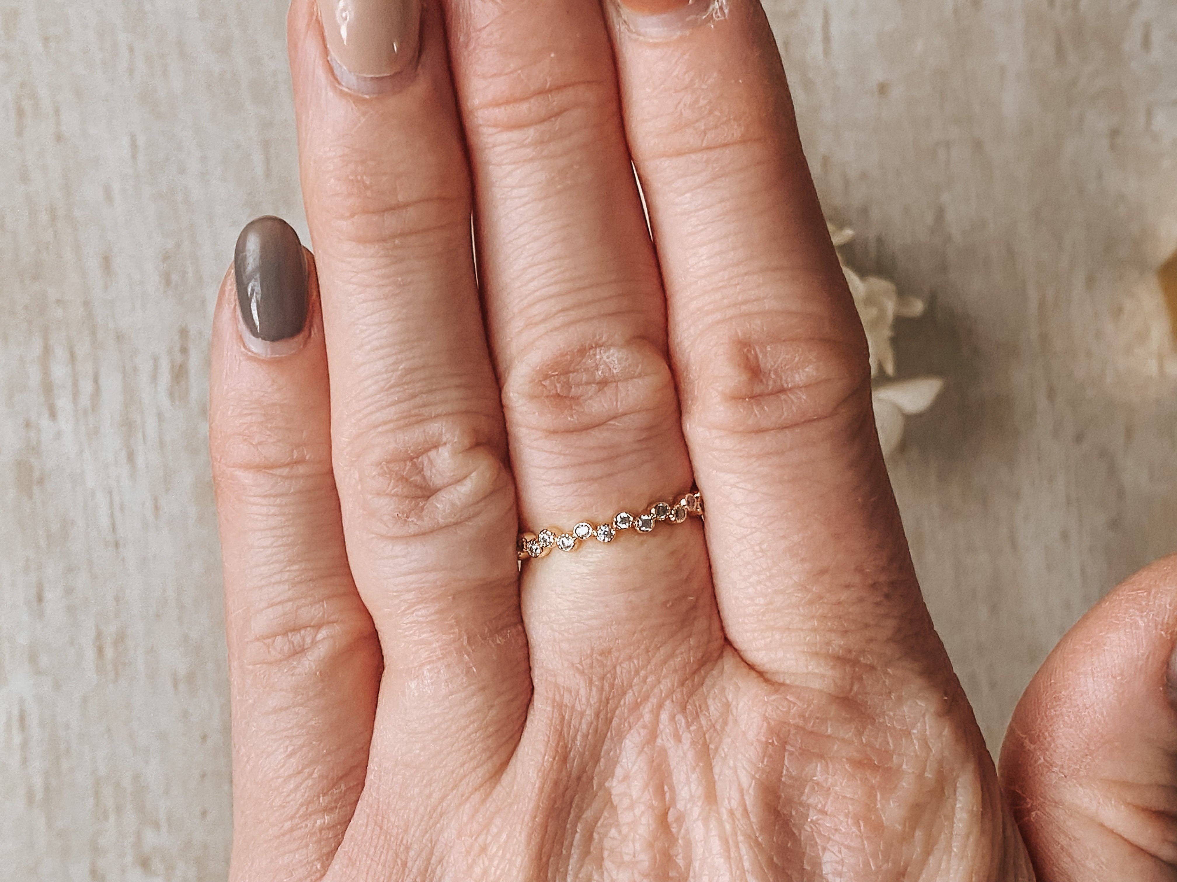 Agaveh girl - Vente Bague avec plusieurs pierres - Bague vintage en forme de pétoncles2