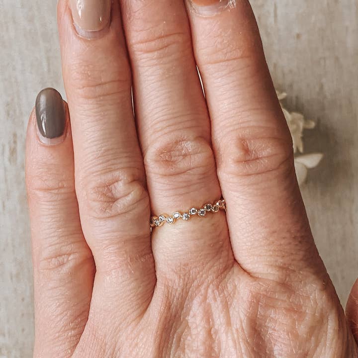 Agaveh girl - Vente Bague avec plusieurs pierres - Bague vintage en forme de pétoncles2