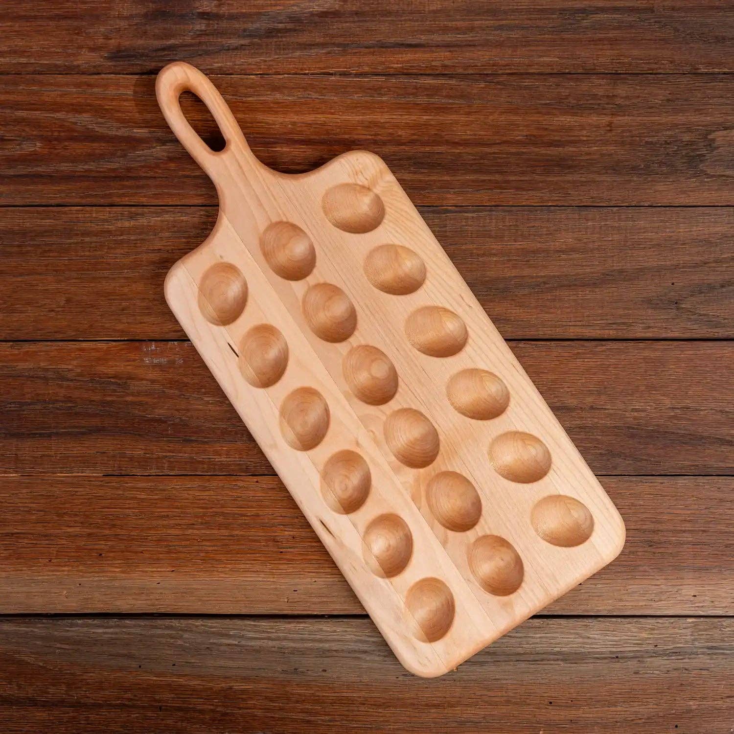 Laurel Mercantile - Wholesale Egg Cup/Holder - Maple Deviled Egg Tray | 18 egg1