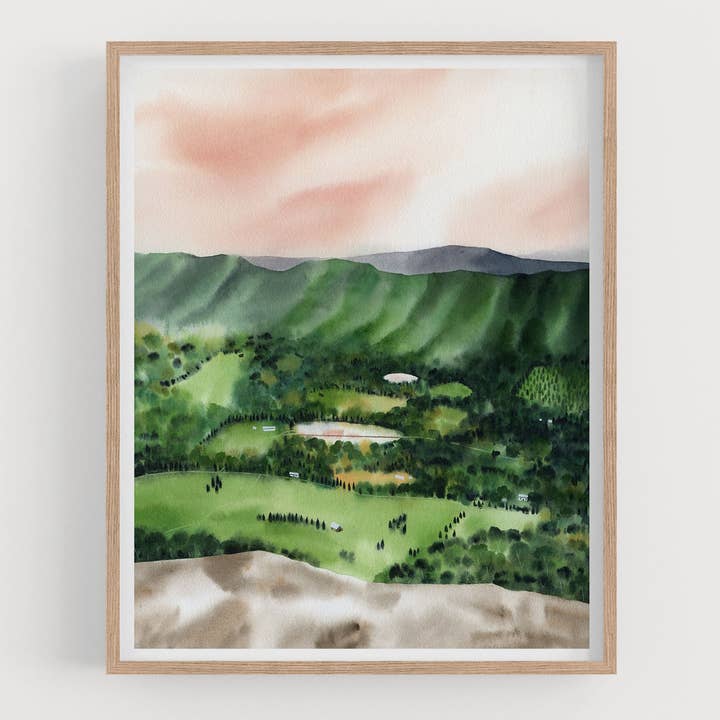 Spring in the Valley Art Print for wholesale by May We Fly