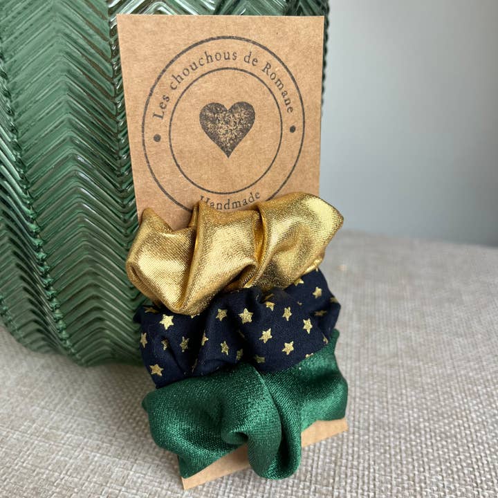 Set mit 3 Haarspangen in Gold für den Großhandel von Les chouchous de Romane