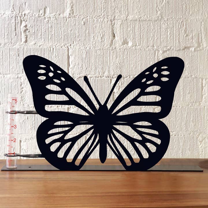 Butterfly Rain Gauge for wholesale by Steel Grace