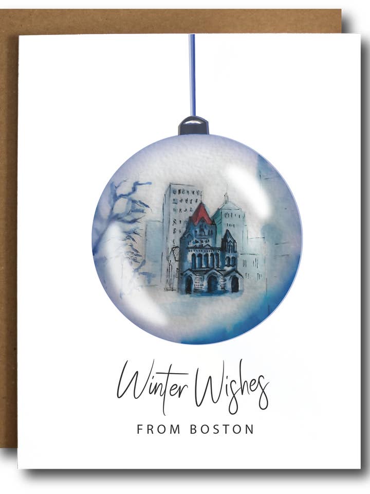 *UDSALG* Boston Julekort for engroshandel hos The Card Bureau