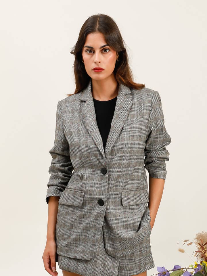 32082 BLAZER PRINS AF GALLES for engroshandel hos Daphnea