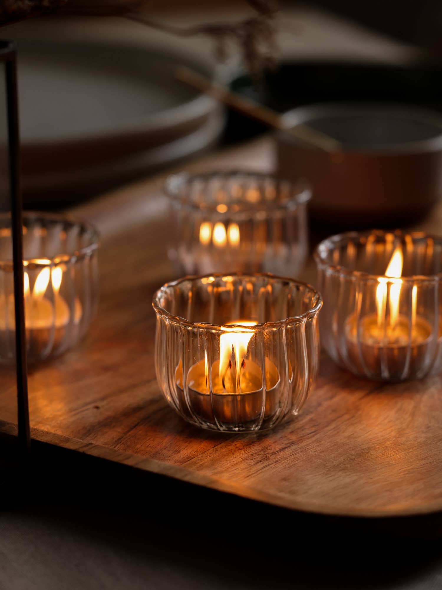 Fleck - Wholesale Candle Holder - Kira glass votives, Set of 45