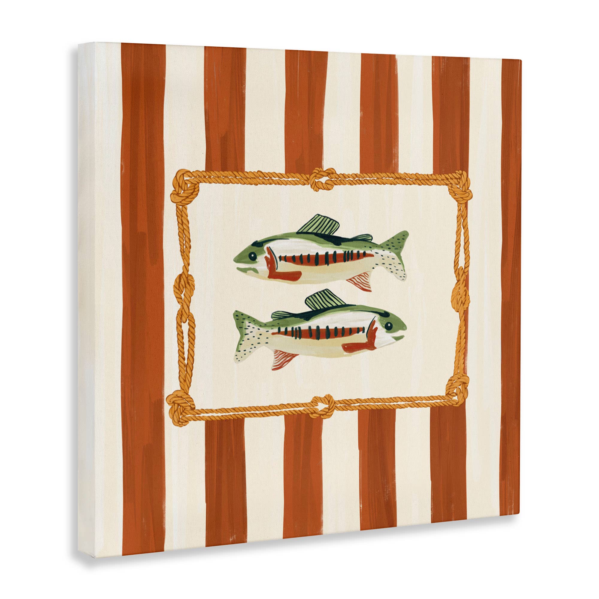 Stupell Industries - Wholesale Wall Sign - Rope Bordered Fish - Unframed Wall Art10