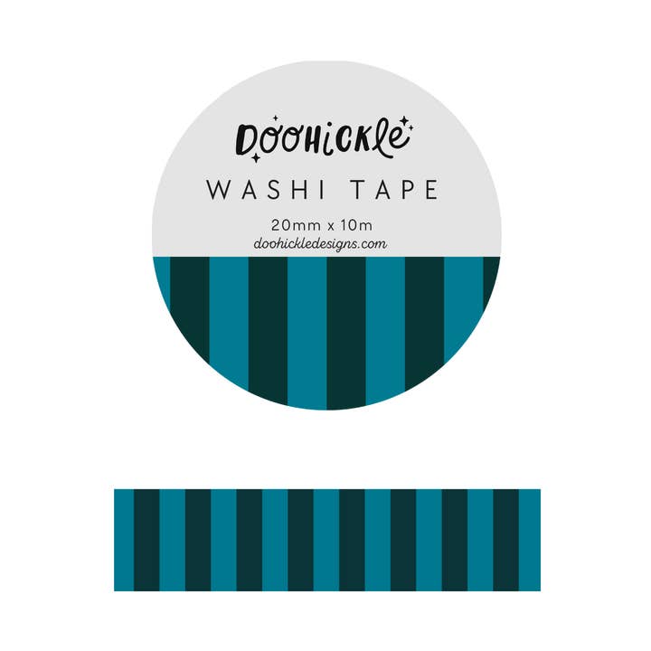 Midnight Blue Stripes Washi Tape for wholesale by Doohickle Designs