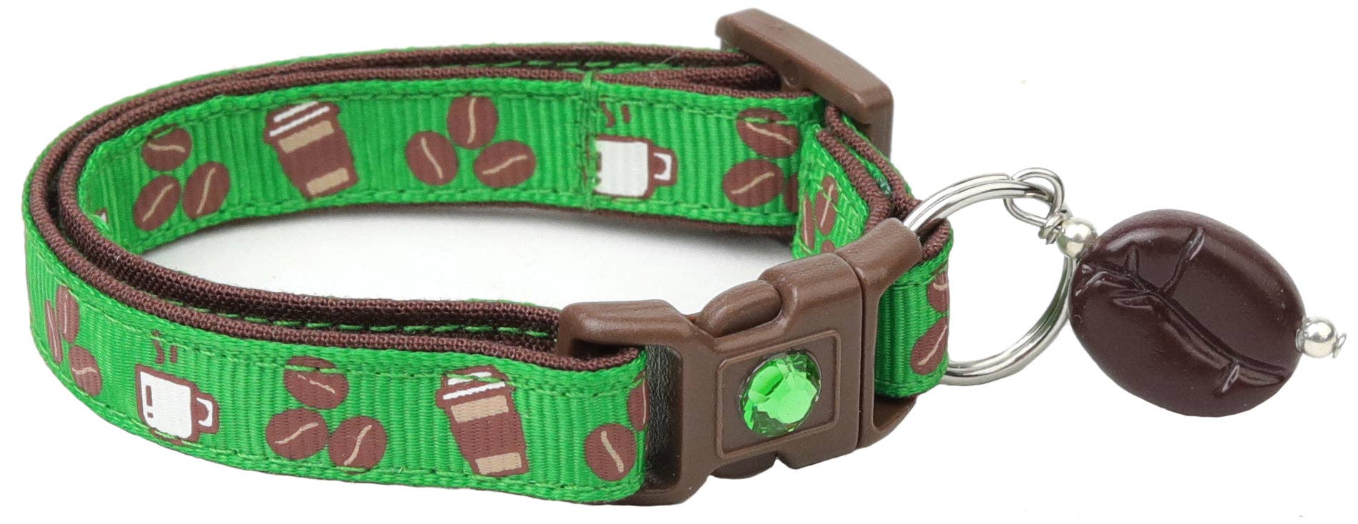 From Pugs to Persians Pet Accessories, LLC - Wholesale Pet Collar - Cat - Coffee Beans Breakaway Cat Collar1