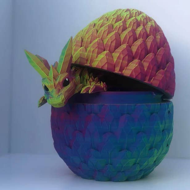 3D Studio Gifts - Vendita all'ingrosso Statuette decorative - Cucciolo di Drago Stampato in 3D - Nuvola Rosata0