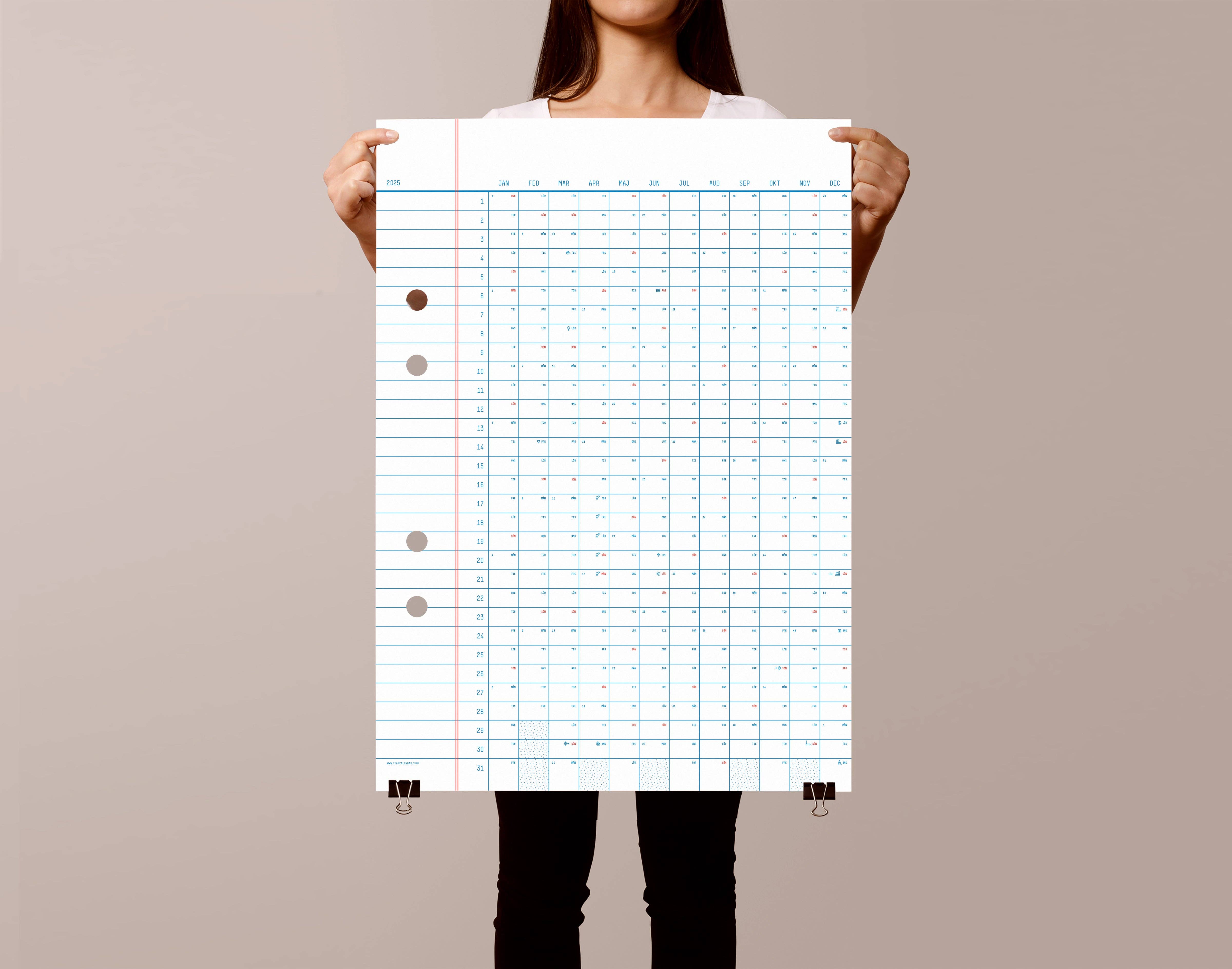 Yearcalendar - Wholesale Calendar - 2026 Classic Sweden Calendar 50x70cm6