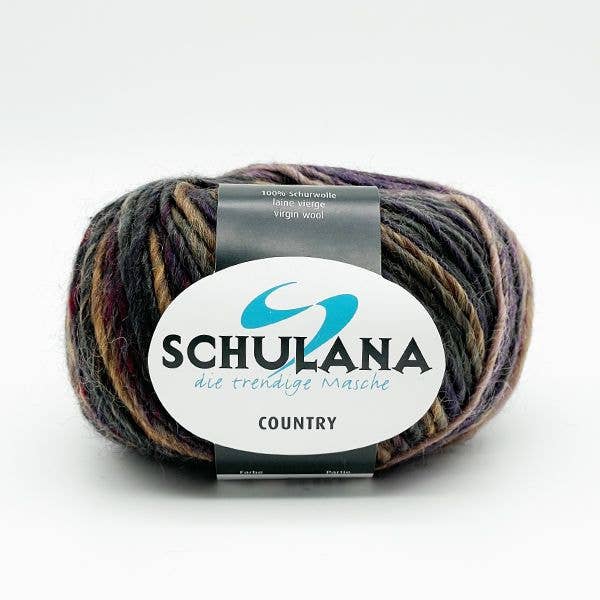 SCHULANA - Vente Fils à tricoter - Country - Laine 100 % pure laine vierge pour tricot et crochet0