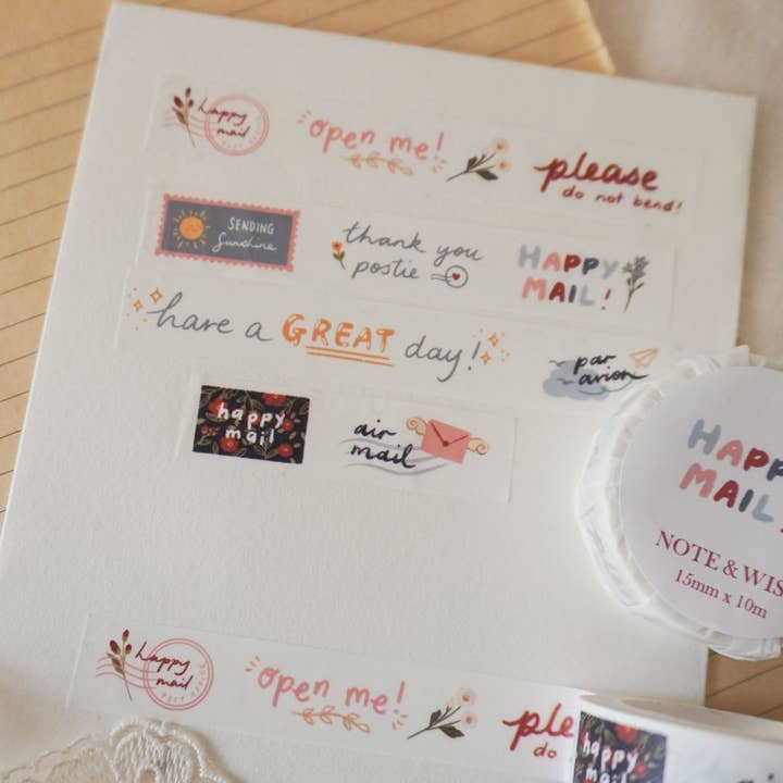 Nastro Washi Happy Mail per la vendita all'ingrosso da parte di Note & Wish