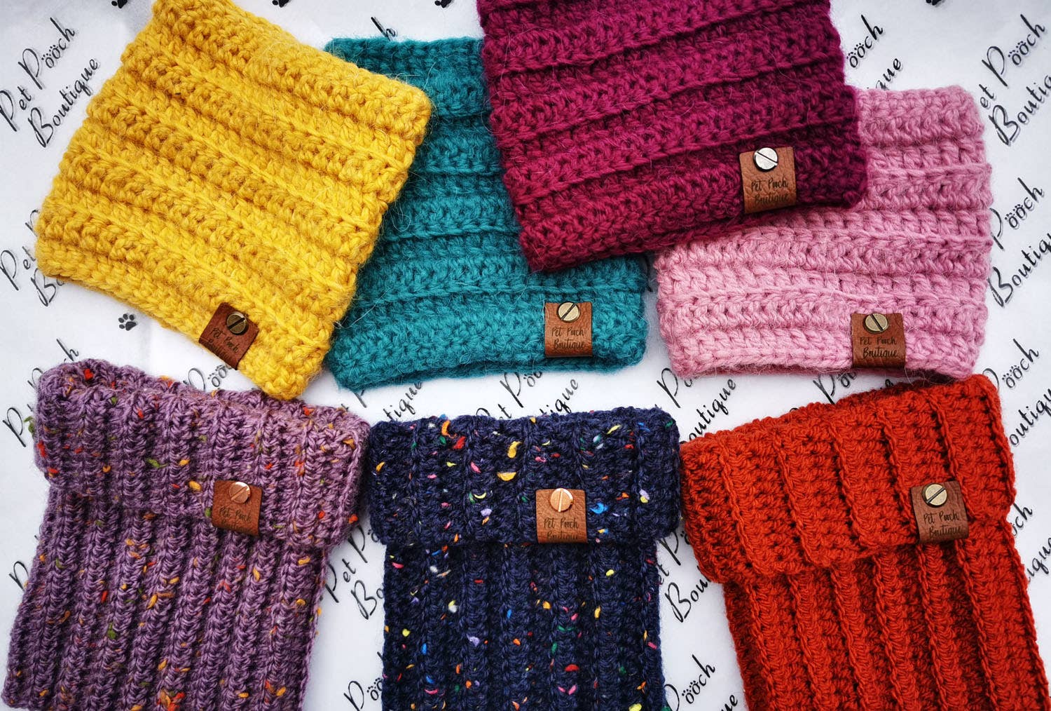 Pet Pooch Boutique – wholesale Pet snood – Dog – Patchwork Roll Top Dog Knitted Snood/Scarf (UK handmade)3