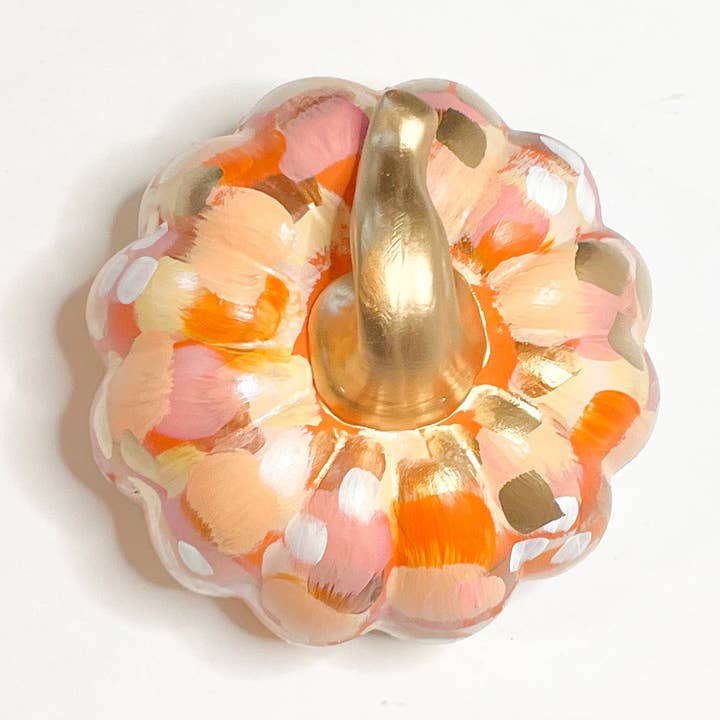 Zucca Astratta Arancione|Arte di Jessica Reynolds per la vendita all'ingrosso da parte di Jessica Reynolds Art