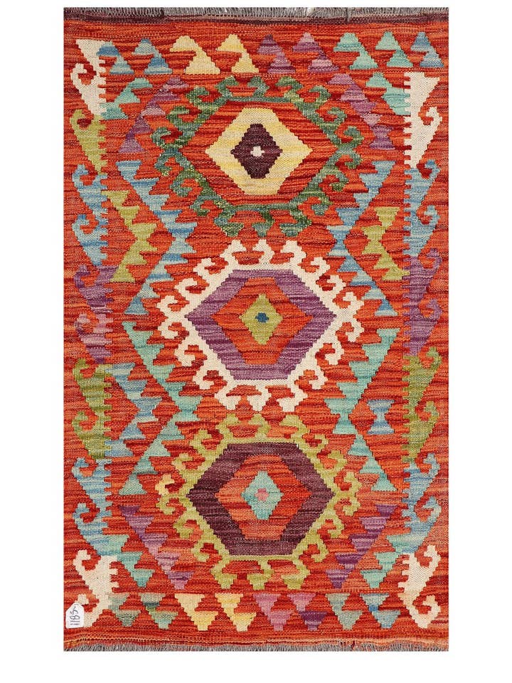 Tappeto Kilim Maimana Afghanistan - 122 x 76 cm per la vendita all'ingrosso da parte di Imaco Rugs