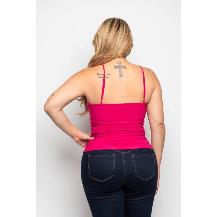 Curve Market - Vendita all'ingrosso Canotta - Donna - CANOTTA CAMI CON SPALLINE DOPPIE FODERATE TAGLIE FORTI1