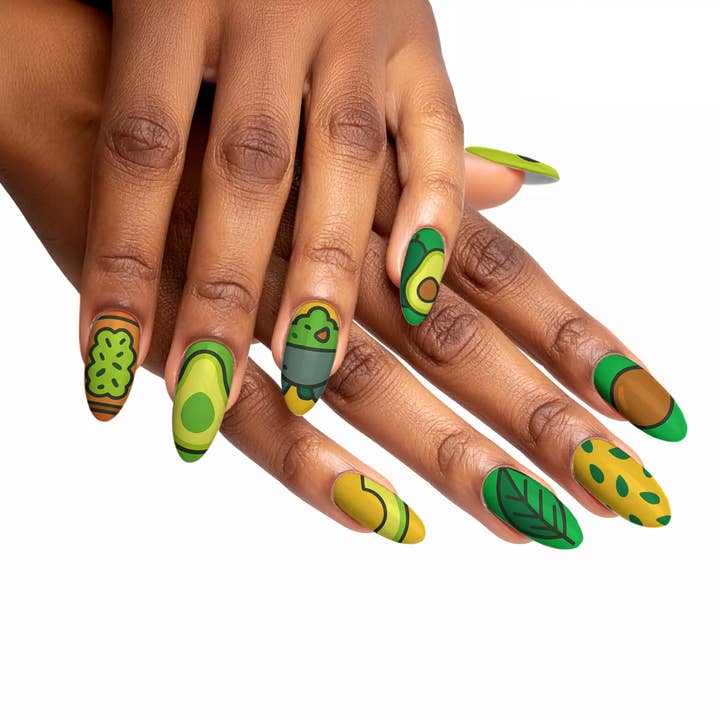 FYNE BODY - Wholesale Press-on/fake nails - AvoChic Sunshine Avocado Press-On Nails18