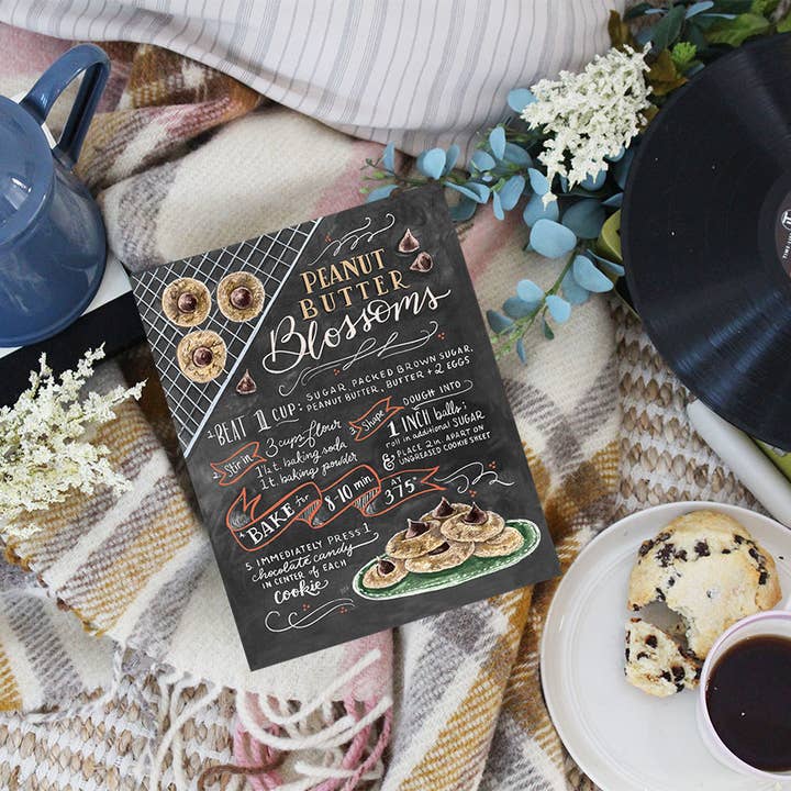 Lily & Val - Wholesale Art Print - Peanut Butter Blossoms Recipe - Print1