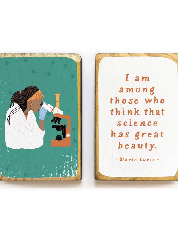 Kvinder i Science Marie Curie Citat Bookend Set for engroshandel hos ARCHd