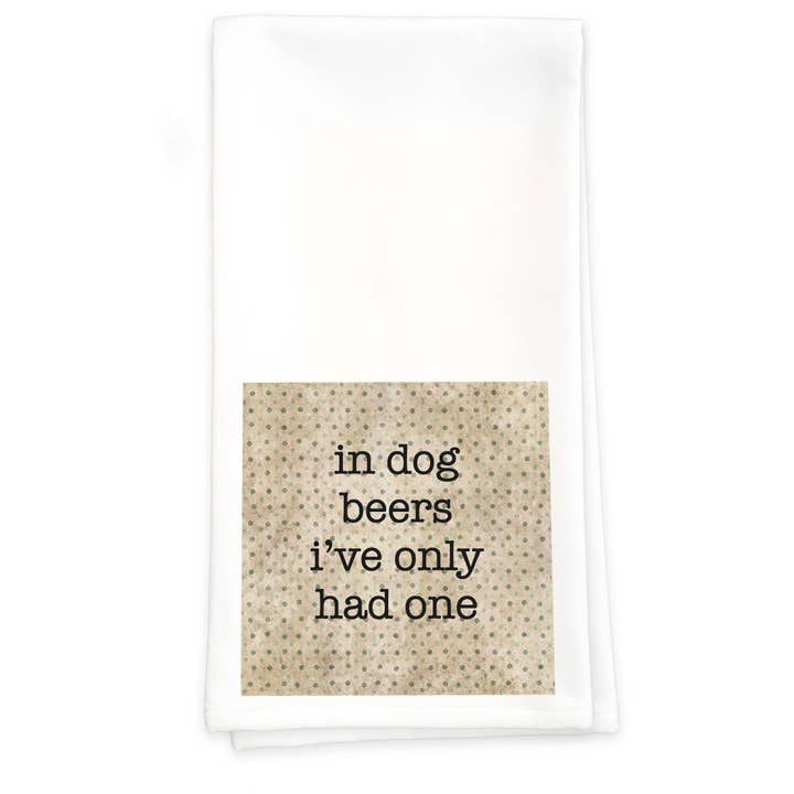 Dog Beers - Towel for wholesale by Paisley & Parsley