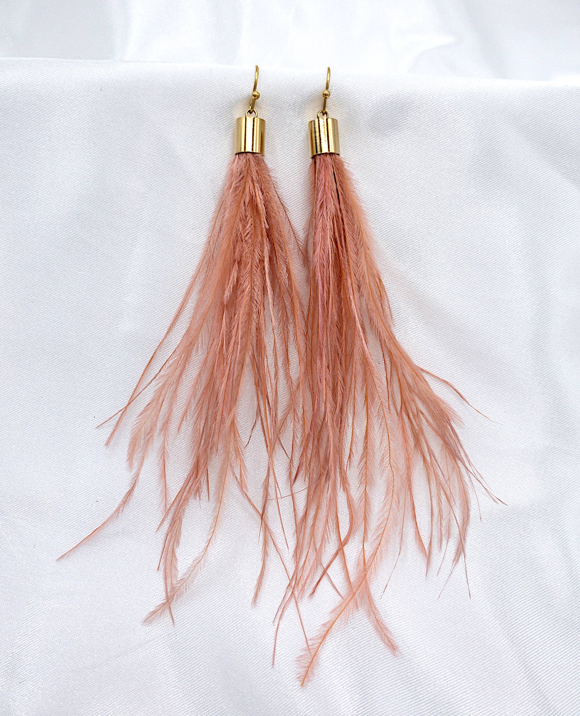 UBNY Collection - Wholesale Tassel Earrings - Feather Earrings• Bohemian feather earrings• Ostrich Feather6