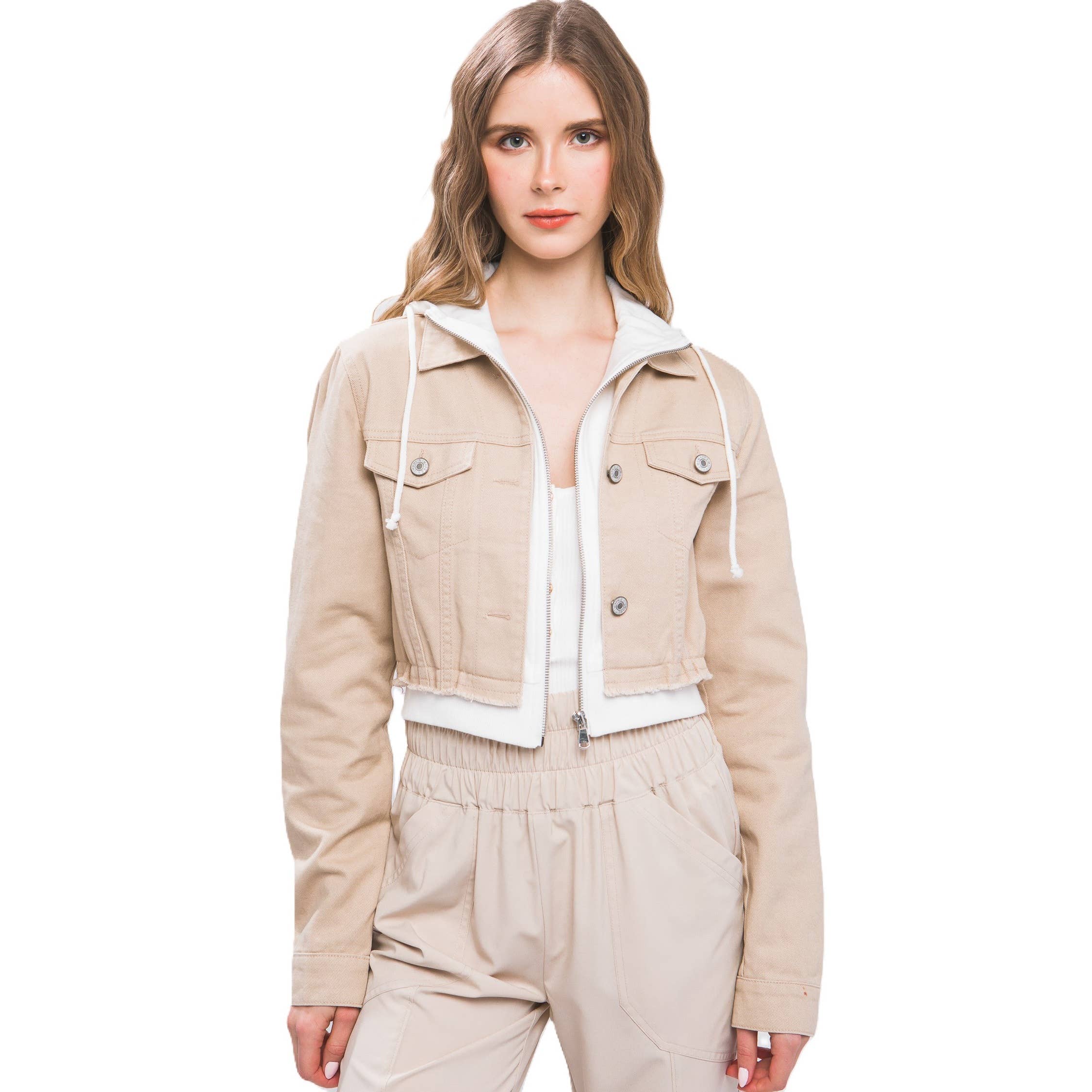 Apolline – Großhandel Jacke – Damen – Kurz geschnittene Jeansjacke17