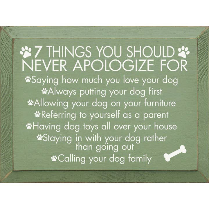 Trævægskilt: 7 ting hundeelskere aldrig undskylder for for engroshandel hos SAWDUST CITY