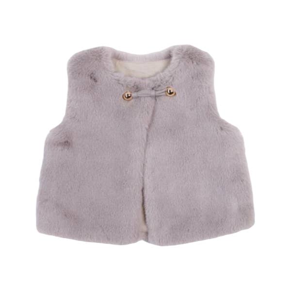 Doe a Dear - Wholesale Outerwear Vest - Kids - A50 72166 Furry Vest (2 Colors)