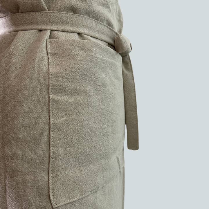 Fodory - Wholesale Apron - Linen Half Apron with Pockets3