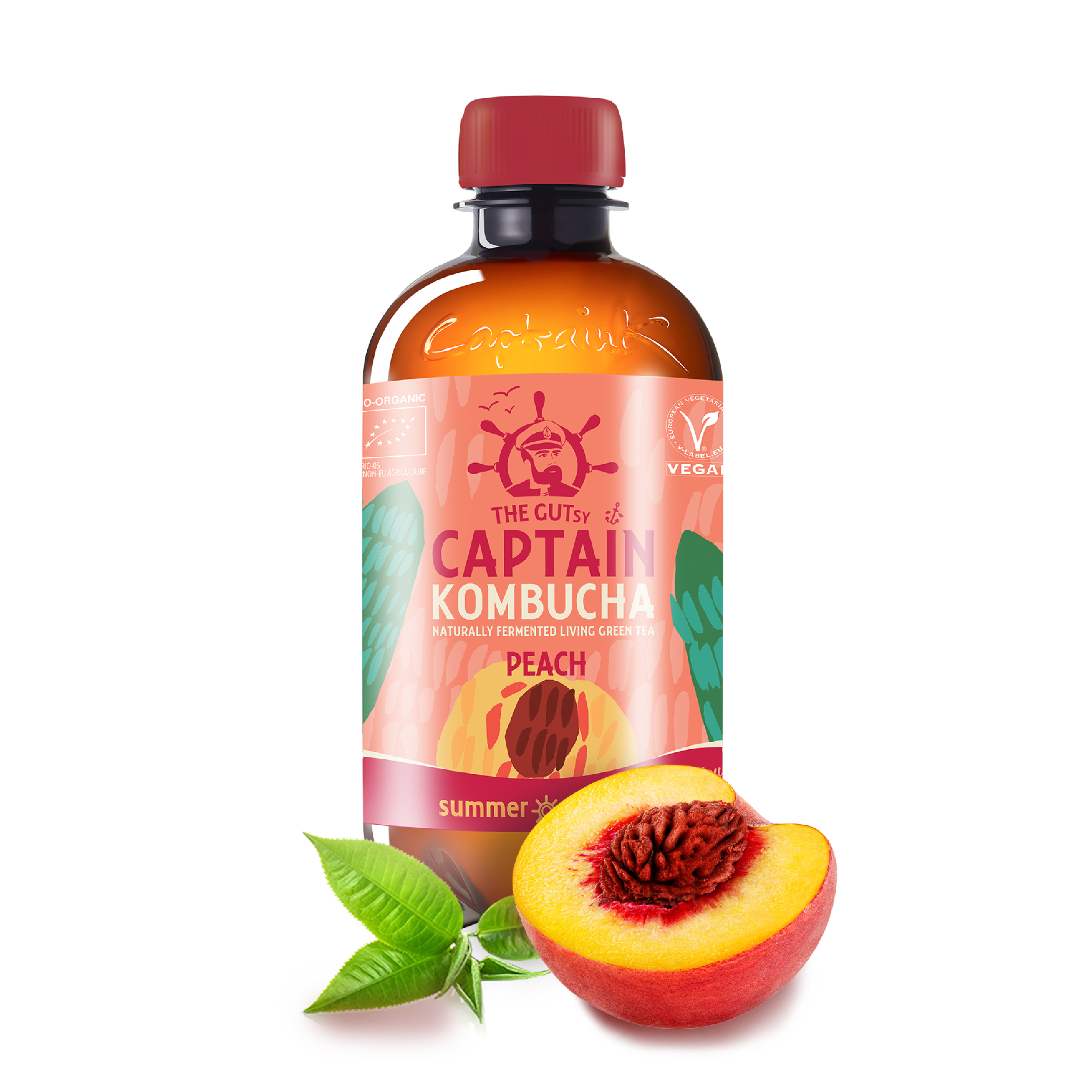 The GUTsy Captain Company - Wholesale Kombucha - GUTsy Captain Kombucha | ZOMEREDITIE | Perzik 12x400ml2