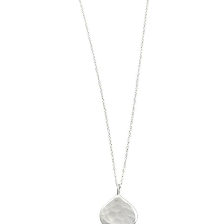 small hammered drop necklace for wholesale by Philippa Roberts