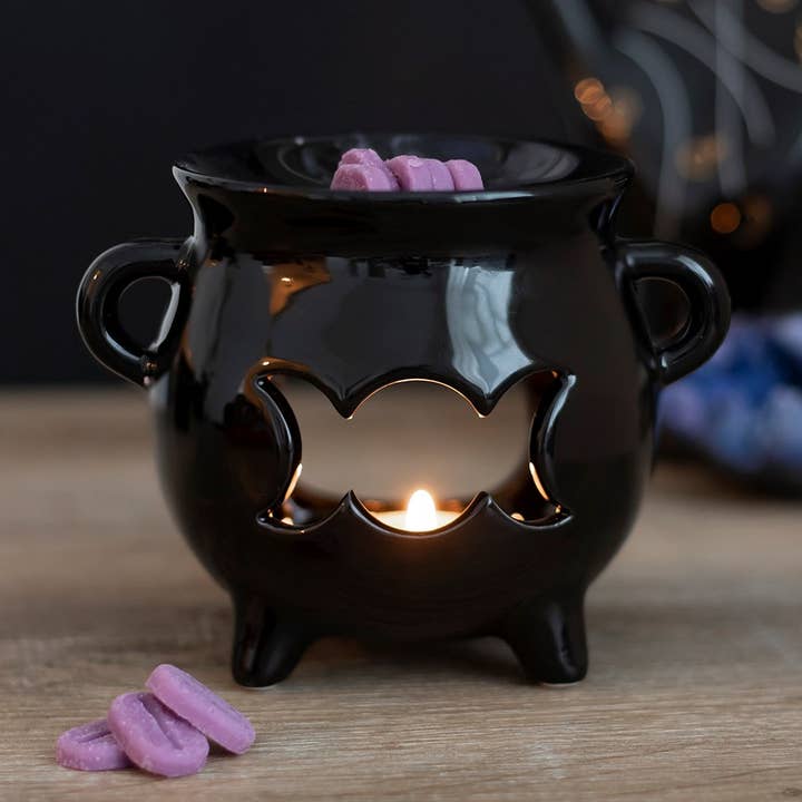 Triple Moon Cauldron Oil Burner for wholesale by Pacific Trading