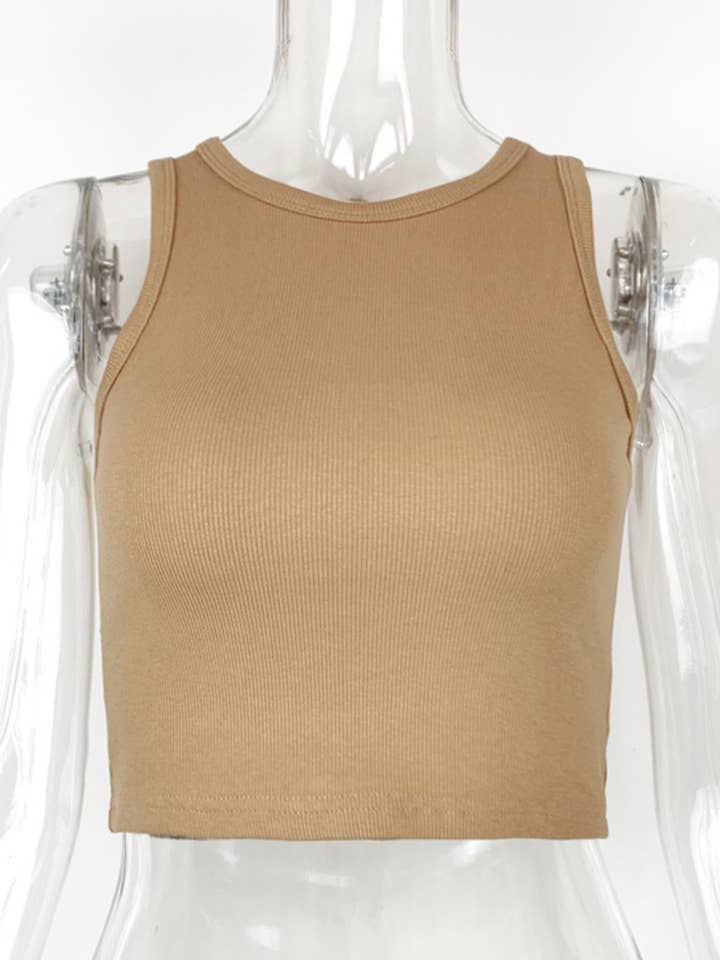 Wholesalesir - Wholesale Tank top – Women′s - Sports Short Sleeveless Top With Exposed Navel5