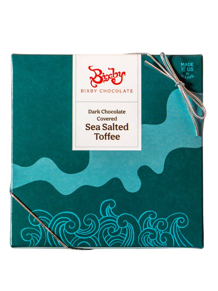 Dark Chocolate Toffee Gift Box for wholesale by Bixby Chocolate