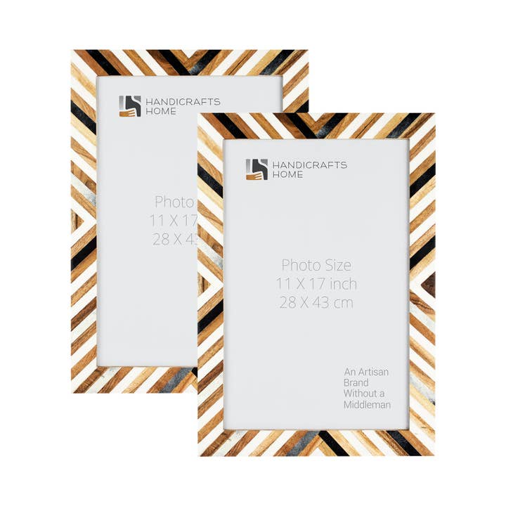 Handicrafts Home - Wholesale Picture Frame - Photo Frame Marquet-Cosmo in Multi, Pack of 2, 8 Sizes16