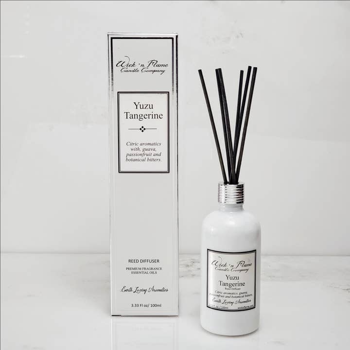 Yuzu Tangerine Rörspridare för wholesale av Wick 'n Flame Candle Company