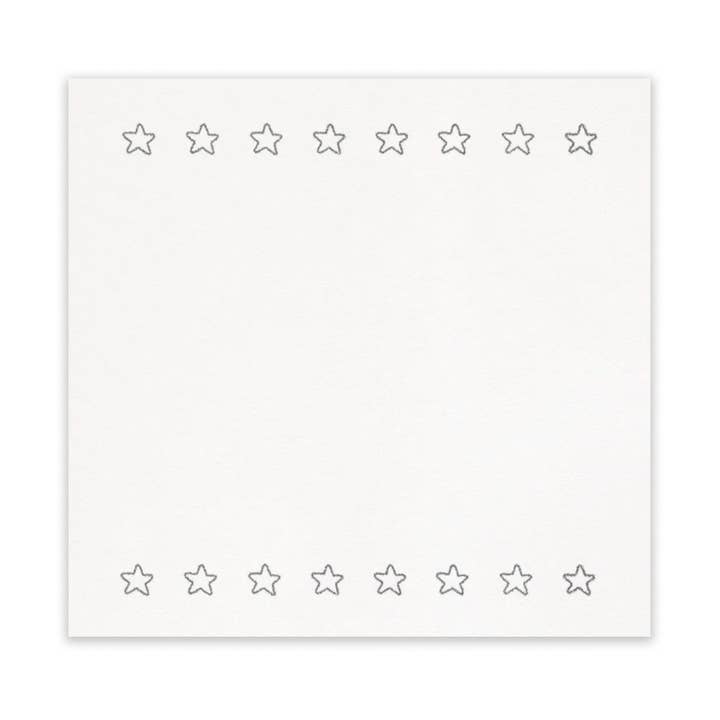 Ser stjerner hvide klistermærker for engroshandel hos POSTIE