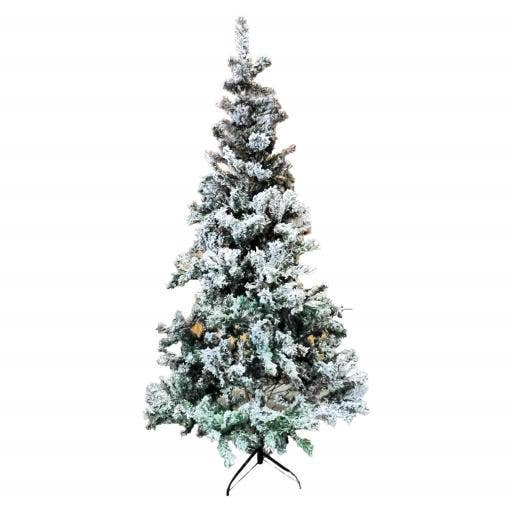 Árbol de Navidad de 5,9 pies con 600 puntas de ramas verde blanco-193 para venta al por mayor de International Gifts Ltd.