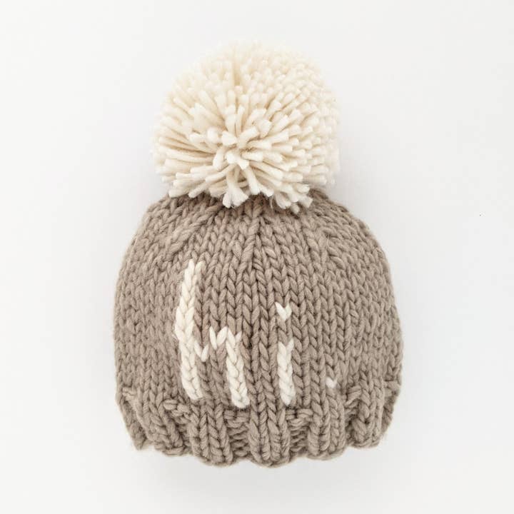 Huggalugs - Wholesale Beanie - Kids - hi. Pebble Brown Hand Knit Beanie Hat Baby & Kids0