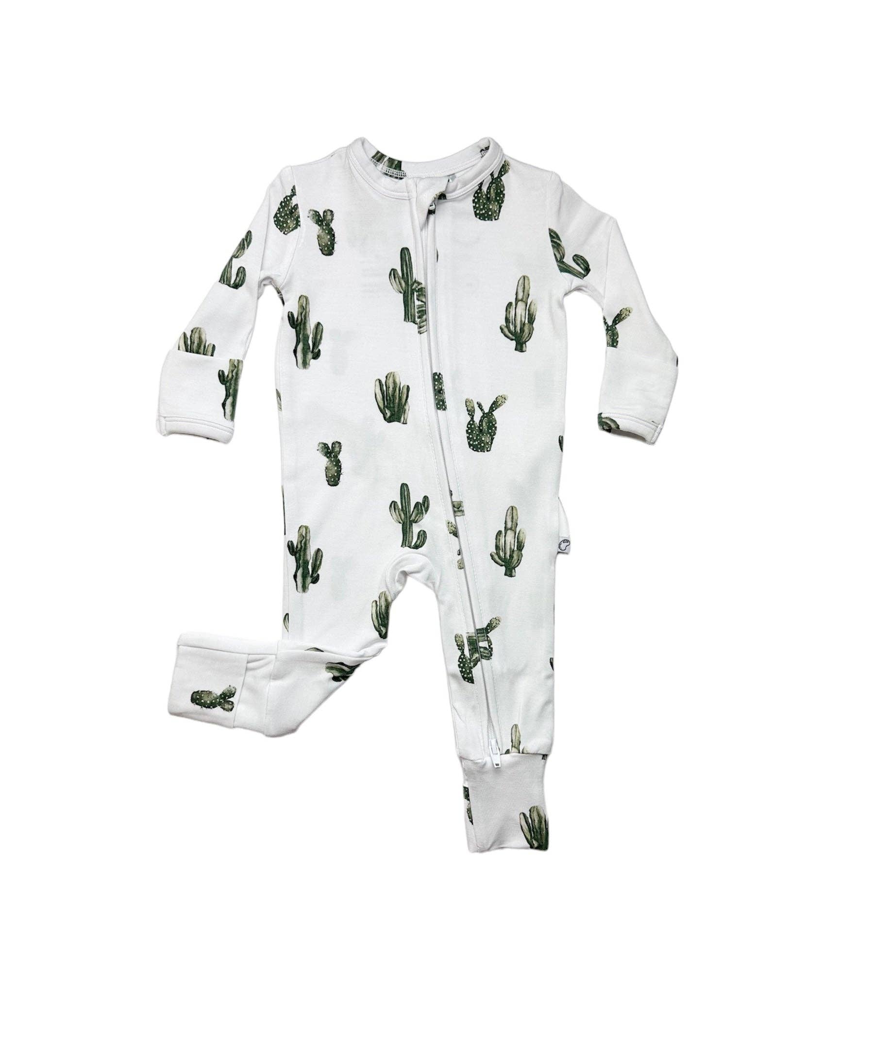 Annie Bean & Co - Wholesale Jumpsuit - Baby - Cactus | Bamboo Zip Romper3
