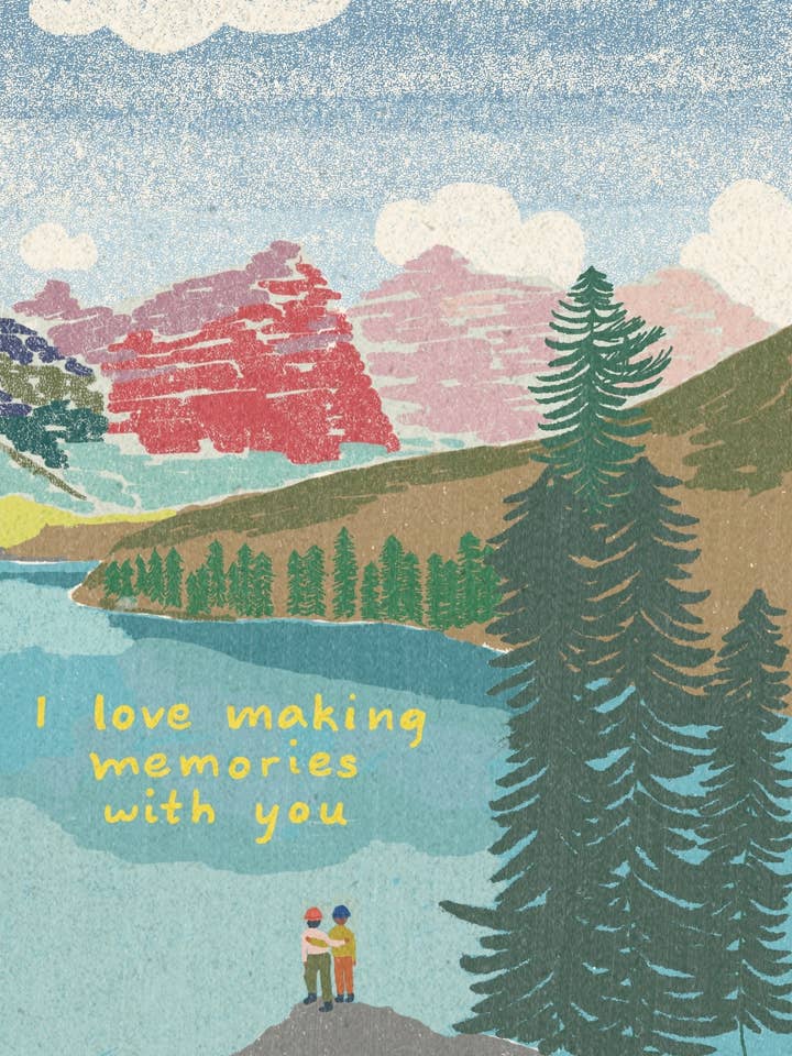 Making Memories With You Card for wholesale by Small Adventure