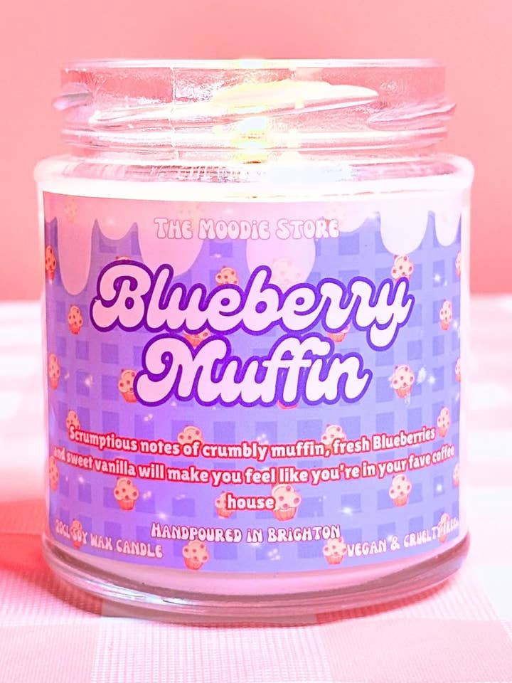 Bougie parfumée Blueberry Muffin pour la vente par The Moodie Store
