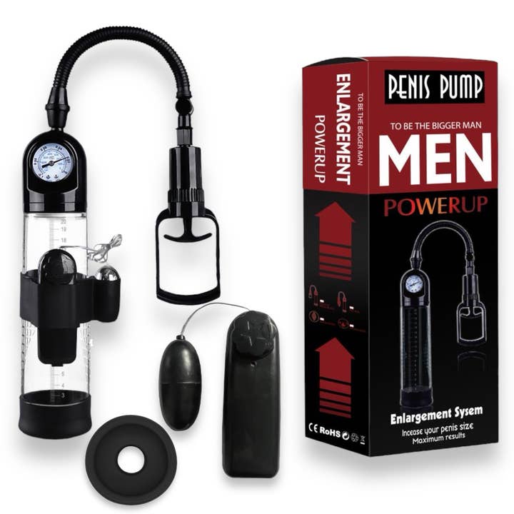 Bossoftoys - 60-00035 - Power Pump Electric Vacuum Pump - black/clear - Color box for wholesale by Kinky Pleasure