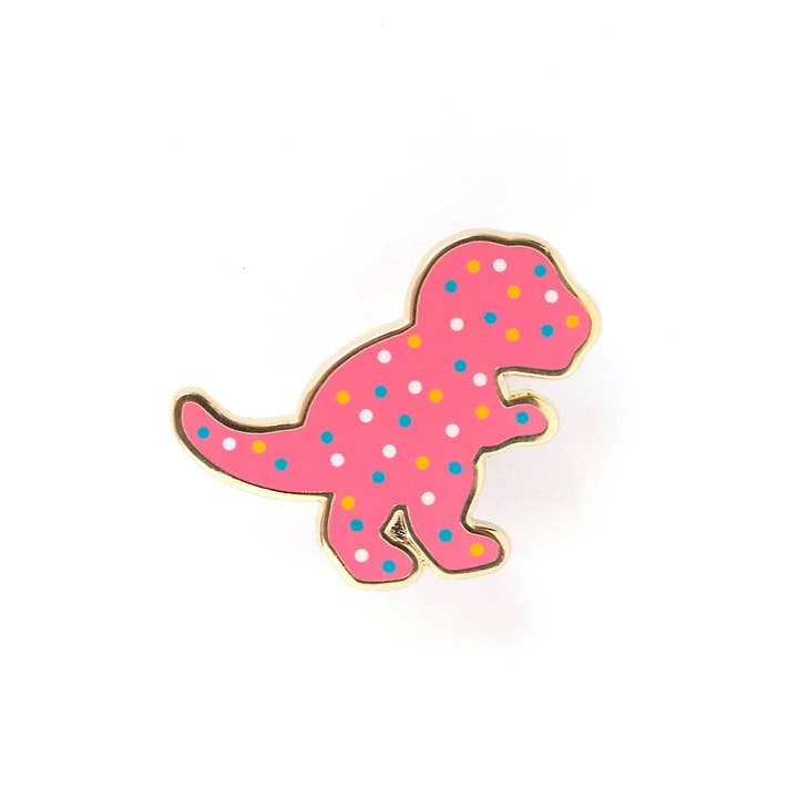 Trex Dino Cookie Pin for wholesale by LuxCups Creative