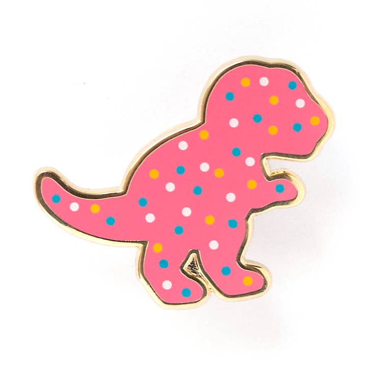 Trex Dino Cookie Pin for wholesale by LuxCups Creative