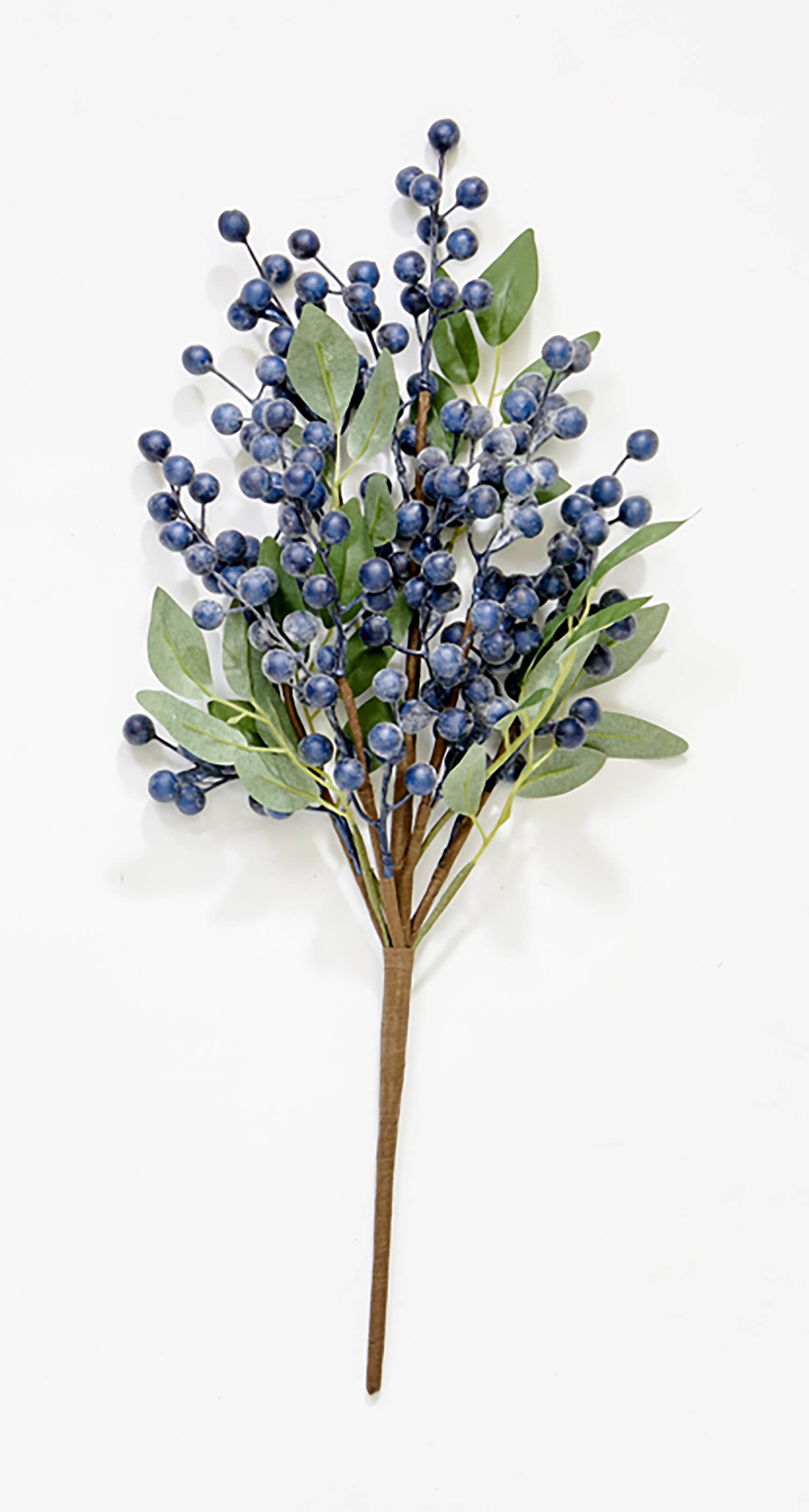 WORTH IMPORTS - Wholesale Artificial Flowers - 21" Artificial Blueberries and Green Leaves Spray
0