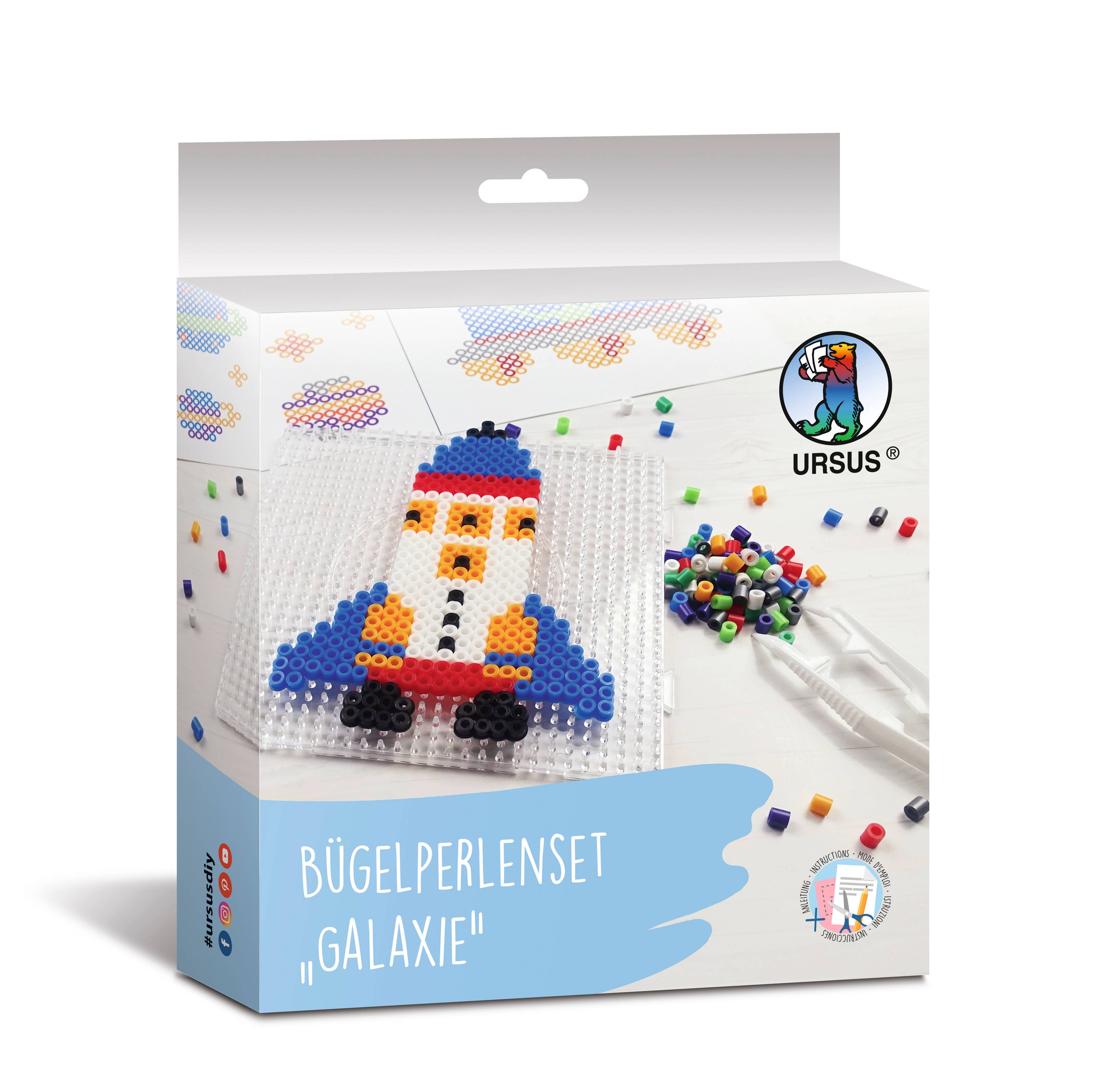 URSUS® / Buntpapierfabrik Ludwig Bähr GmbH & Co. KG - Wholesale DIY Craft Kit - Kids - Iron-on bead set "Galaxy"0