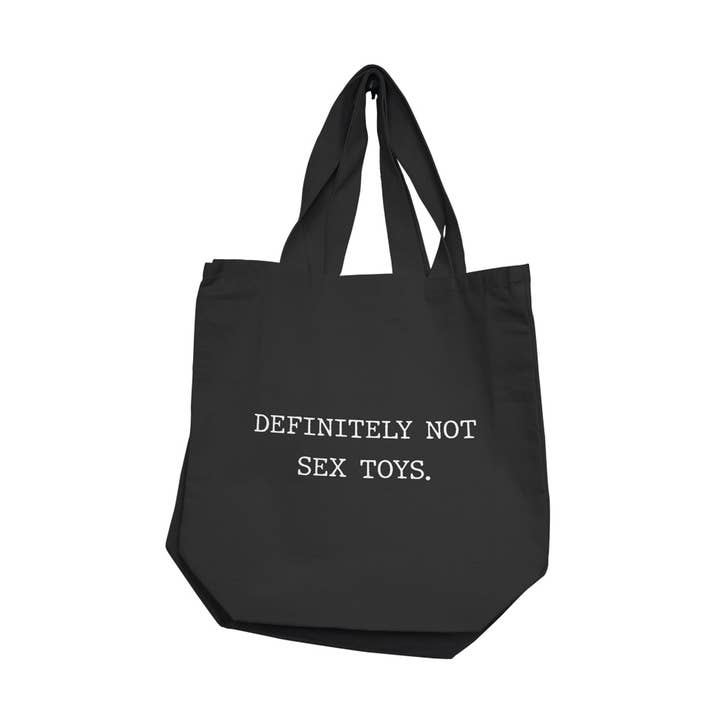 Reusable Totes – Definitely Not Sex Toys – Black for wholesale by Nobu Toys